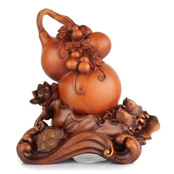 禮佳誠 風水葫蘆貔貅擺件工藝品招財家居裝飾品擺設 創(chuàng)意開業(yè)禮品 特大號木紋葫蘆福祿有余+送五帝【圖片 價格 品牌 報價】-
