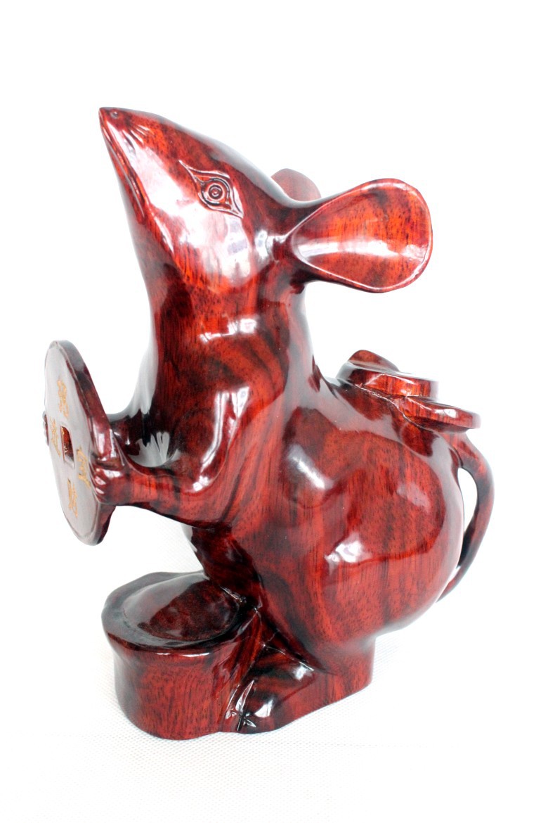 【十二生肖 木雕工藝品老鼠 招財(cái)鼠 風(fēng)水?dāng)[件 一本萬利 生日禮品CQ】?jī)r(jià)格,廠家,圖片,木質(zhì)、竹質(zhì)工藝品,如皋市下原鎮(zhèn)振新紅木工藝品廠-